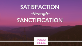 Satisfaction through Sanctification