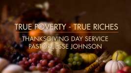 True Poverty-True Riches